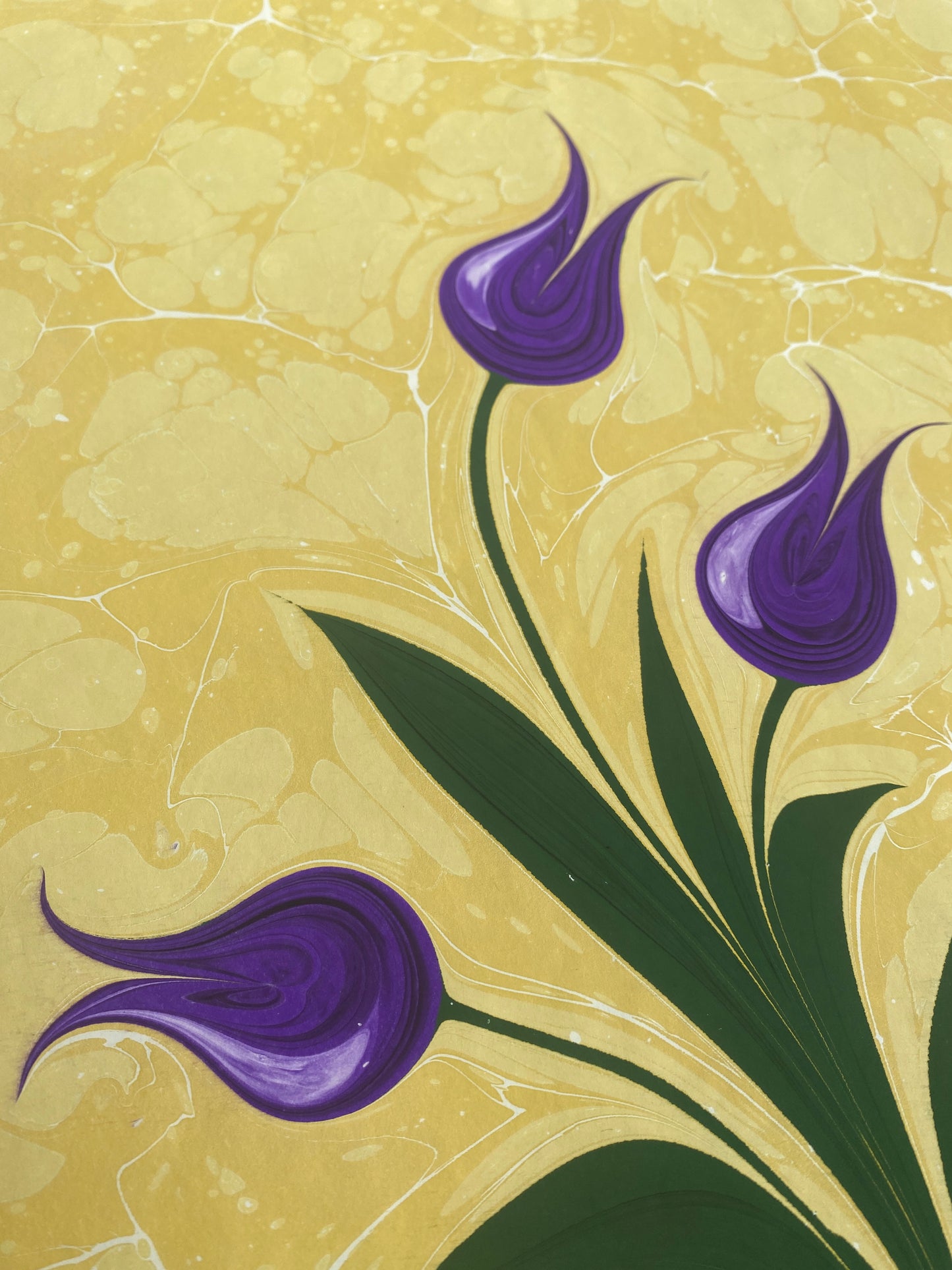 Marbling - Purple Tulip